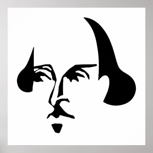 Simple Shakespeare Poster | Zazzle