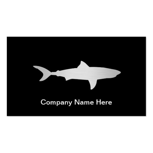 Simple Shark Business Cards (front side)