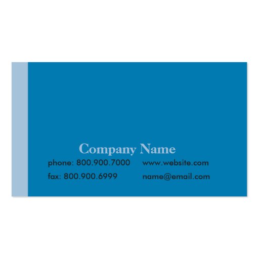 Simple side stripe Business card (back side)