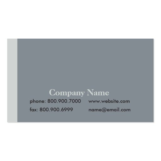 Simple side stripe Business card (back side)