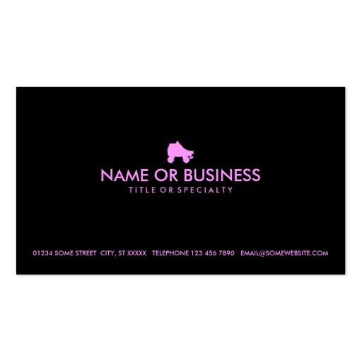 simple skate business card template