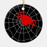 Simple Spider in a Web Ornament