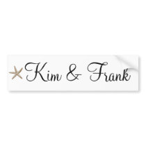 Simple starfish bumper sticker