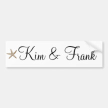 Simple starfish bumper sticker