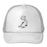 Simple Stick Figure Golfer Hat
