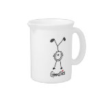 Simple Stick Figure Gymnast Pitchers