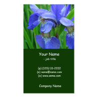 simple style, blue iris business card business card templates