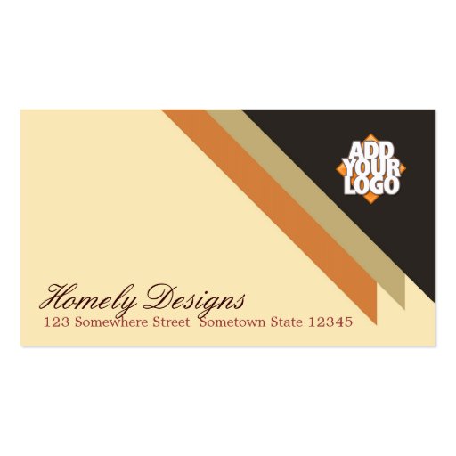 Customizable Simple Stylish Architect Decor w/ Logo Business Ca Business Card Template
