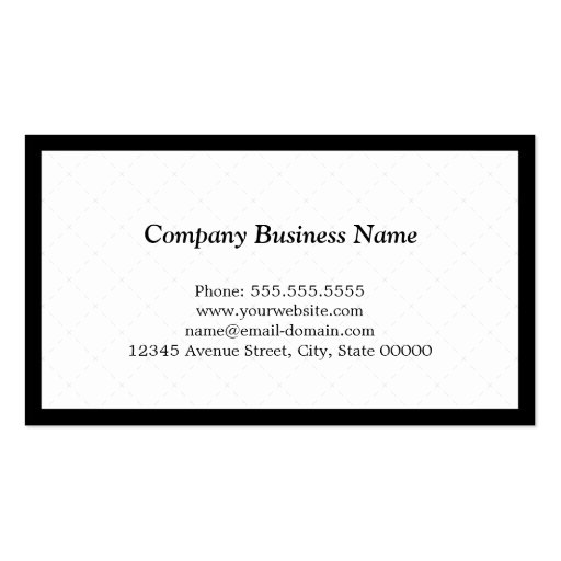 Simple Stylish Monogram - Easy Customization Business Card Template (back side)