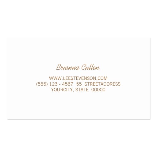 Simple Subtle Stripes Elegant White Business Card (back side)