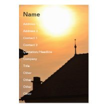Simple sunset business card templates