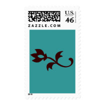 Simple Teal postage