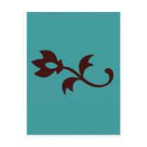 Simple Teal postcards
