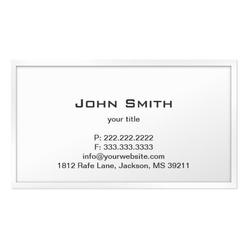 Simple Teeth icon Dentist Business Card (back side)