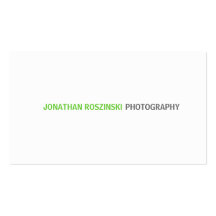 Simple Text Lime Green Business Card Templates