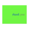 Simple Thank you card: Postcard by patricklori Simple Thank you card: Postcard