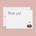 Simple Thank You Cherry Note Card invitations