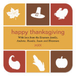 Simple Thanksgiving Icons Sticker