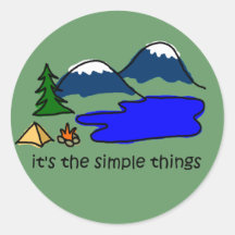 Simple Things - Camping Sticker