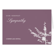 Simple Tree Sympathy Cards cards