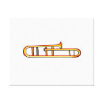 Simple trombone no valves graphic image design gallery wrapped canvas Simple trombone no valves graphic image design gallery wrapped canvas