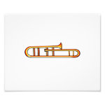 Simple trombone no valves graphic image design photograph Simple trombone no valves graphic image design photograph