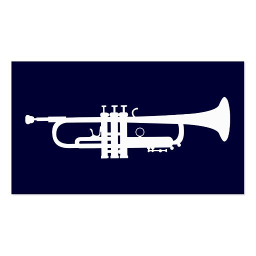simple trumpet business card (back side)