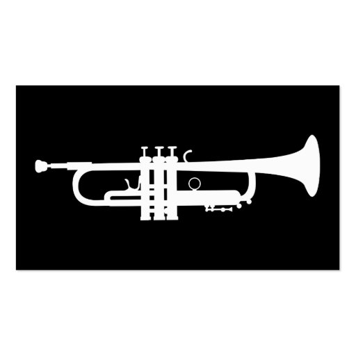 simple trumpet business cards (back side)