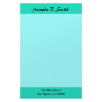 Simple turquosie stationery by DonnaGraysonAbstract Simple turquosie stationery