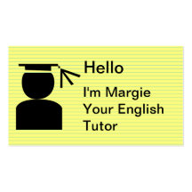 Simple Tutoring Business Cards