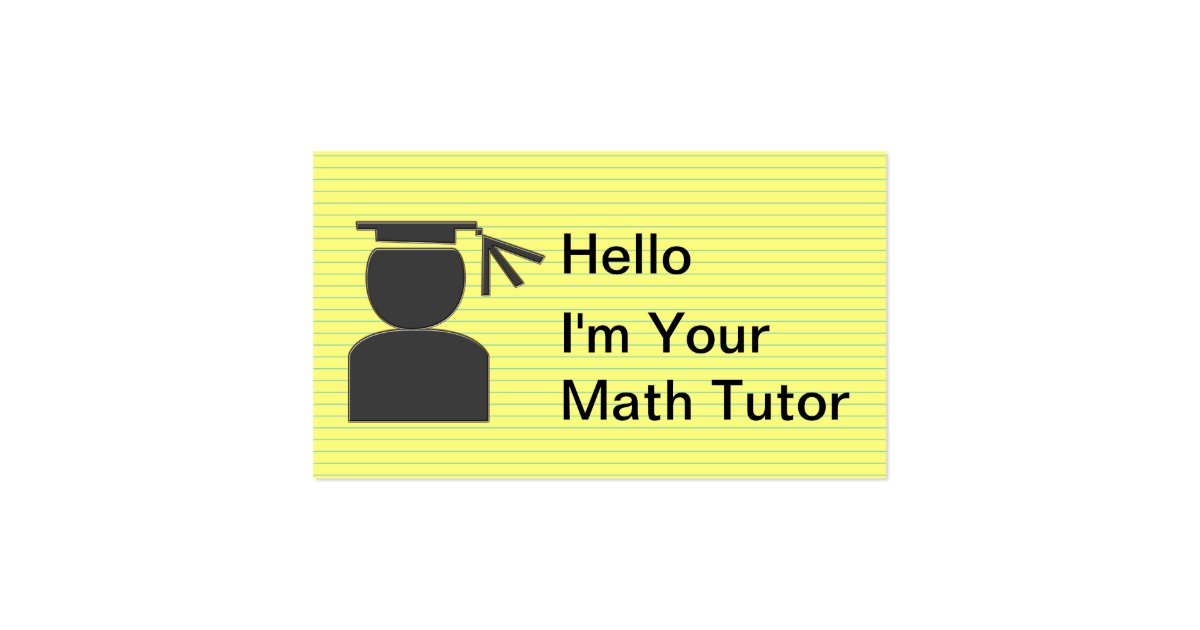 Simple Tutoring Business Cards Zazzle
