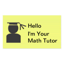 Simple Tutoring Business Cards