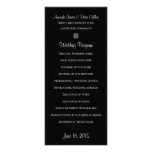 Simple Wedding Programs (Black) Custom Rack Cards