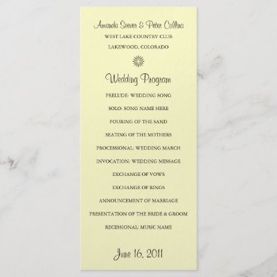  Religious Wedding Ceremony Samples on Sample Printed Wedding Programs Wording For Ceremony Made Good