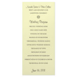 Simple Wedding Programs (Cream) Customized Rack Card
