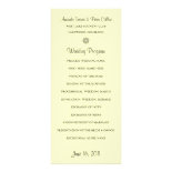 Simple Wedding Programs (Cream) Customized Rack Card