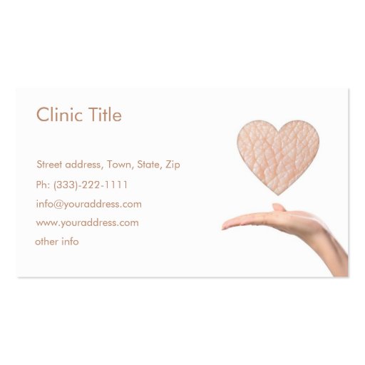 Simple White Dermatologist - Skin Doctor Card Business Cards (front side)