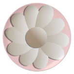 Simple White Flower Party Plates