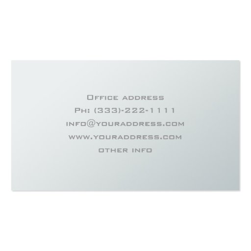 Simple White Parallel Lines Design Architect Card Business Card Templates (back side)