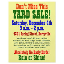 Simple Yard Sale Flyer