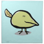 simple yellow bird napkin