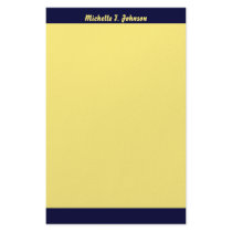 simple yellow border stationery by DonnaGrayson simple yellow border stationery