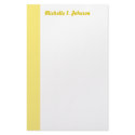 simple yellow border stationery