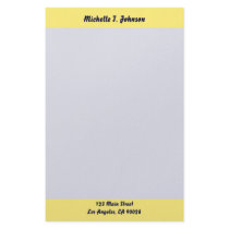 simple yellow border stationery by DonnaGrayson simple yellow border stationery