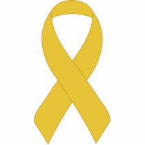 Simple Yellow Ribbon Photo Sculpture