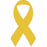 Simple Yellow Ribbon Photo Sculpture
