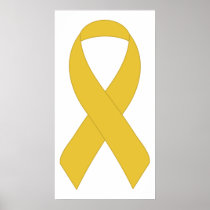 Simple Yellow Ribbon Poster