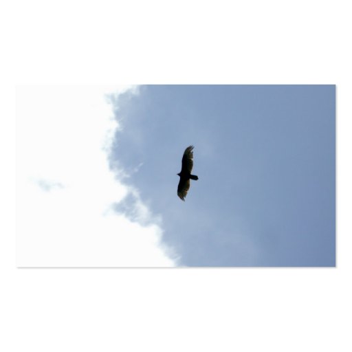 simple yet powerful business card - soaring eagle (front side)