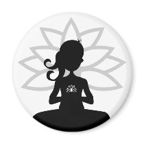 Simple Yoga Silhouette Magnet