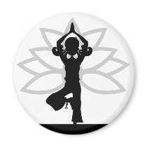 Simple Yoga Silhouette Magnet